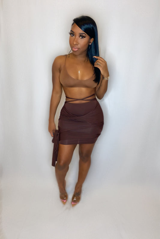 Melanin Twist Wrap Skirt