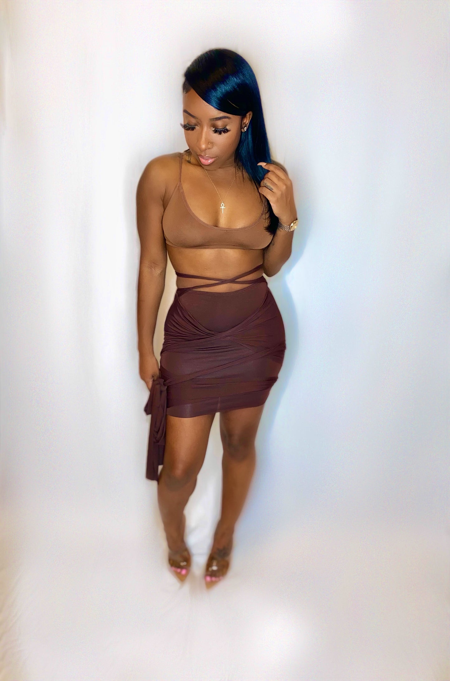 Melanin Twist Wrap Skirt